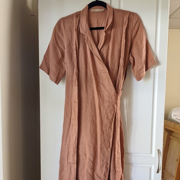 Rachael Harrah Dresses & Skirts - NWOT Rachael Harrah Wrap Dress in Rust sz. M